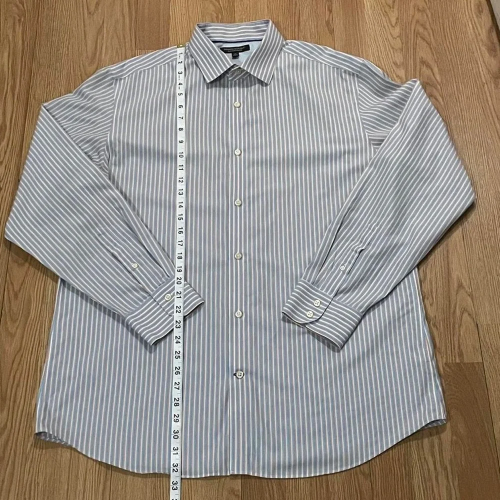 Banana Republic Men’s XL Long Sleeve Button Down Shirt Non-Iron Slim Fit Striped